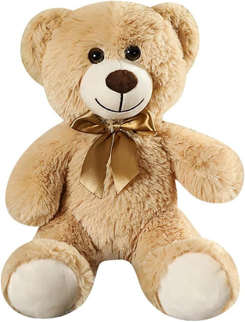 Teddy Bear Stuffed Animals, 13.8 Inches - Plush Toy, Birthday Christmas Gift for Kids, Light Brown