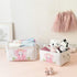 INough Pink Basket Elephant Storage Bins for Kids, Collapsible Storage Basket for Toys and Clothes, Medium