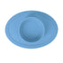 Nuby Sure Grip Silicone Feeding Bowl - Toddler Suction Plate - 6+ Months - Blue