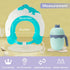 FUNUPUP Baby Shower Cap with Bath Rinse Cup, Adjustable Toddler Hair Washing Shield Hat (Dinosaur Blue)