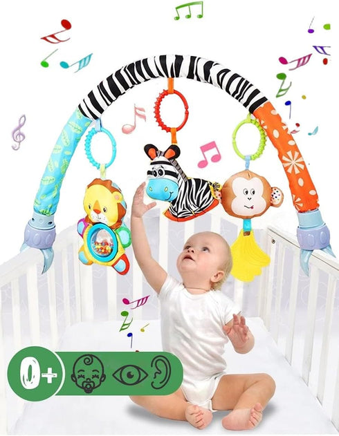 Pau1Hami1ton Baby Stroller Arch Toys, Car Seat Toys,Bouncer Toy Bar/Mobile for Bassinet,Adjustable