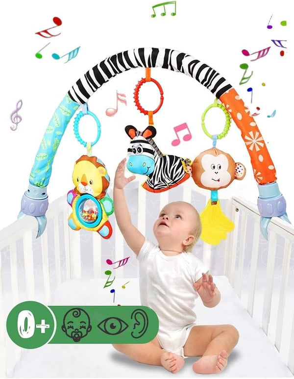 Pau1Hami1ton Baby Stroller Arch Toys, Car Seat Toys,Bouncer Toy Bar/Mobile for Bassinet,Adjustable