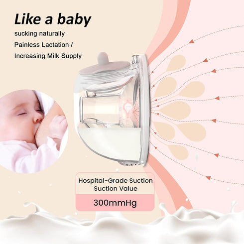 ABP-1308 3 9 (27mm 21/24mm Wearable Breast Pump | SPA-Level Comfort Modes & Levels Wearable Breastfeeding Pump