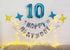 40 Inch Blue Big Number Balloons Kit for Happy Birthday Party Decorations, Foil Mylar Helium Baby Shower