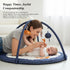 LULLABY COTTON Mat,Tummy 100% 6 Tummy Baby Play Gym Time Mat - Cotton Soft Playmat with Detachable Toys