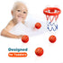 Bath Toys, Bathtub Basketball Hoop for Toddlers with 4 Soft Balls, Mold Free & Strong Suction Cup