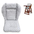 Twoworld Large Thickening Baby High Chair Cushion Liner Mat Pad Cover, Breathable Fashion Gray
