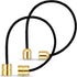 2 Pcs Copper Worry Fidget Beads - Handmade Begleri Fidget Toy Cylinder and Bell Shaped Beads for Relaxation