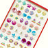 AUGSUN 240 Piece Sticker Earrings - 3D Gems Girls Self-Adhesive Glitter Craft Crystal Stickers