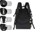 Hsnar Backpack Cartoon Geometric Dog Waterproof Diaper Bag Large Capacity Baby Bag with Stroller Straps, Multi-Pocket