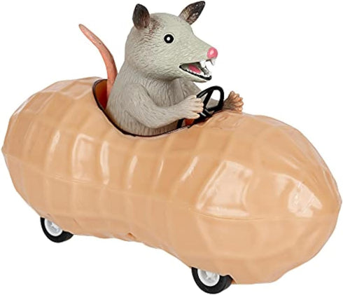 Mcphee Archie Possum in a Peanut Pull Back Toy Car, Model 12967