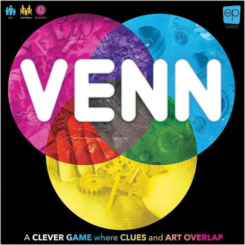 Venn Board Game: Family Game for 2+ Players with Cooperative & Competitive Gameplay Variations, Ages 10+