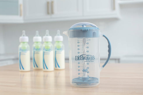 Set Dr. Brown's Anti-Colic Options+ Wide-Neck Baby Bottle with Formula Mixing Pitcher