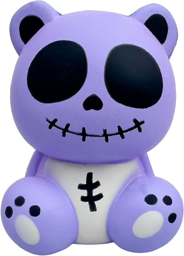 Horror Voodoo Bear Squishies Toy, Cute Dolls, Stress Relief, Soft Squeeze Toys for Kids, Halloween, Christmas, Purple