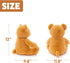 12 inches WEIGEDU Fluffy Teddy Bear Stuffed Animals Plush Toys with Lattice Tie for Kids Babies Birthday Bedtime