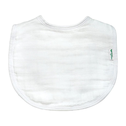 0-12mo 100 Green Sprouts Absorbent Organic Cotton Muslin Bibs, Hypoallergenic, STANDARD by OEKO-TEX Certified, Tested