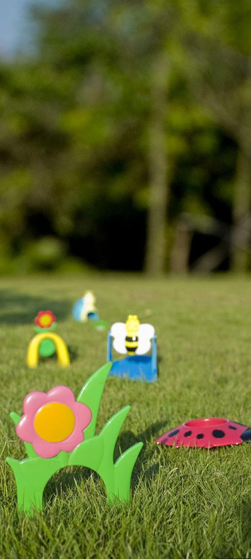 Children Golf Set with Golf Clubs, Practice Holes, Floral/Animal Obstacles, Golf Balls