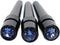 WE Games Black Metal Cribbage Pegs - Set of 3 with Swarovski Austrian Crystals in Cobalt Blue
