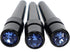WE Games Black Metal Cribbage Pegs - Set of 3 with Swarovski Austrian Crystals in Cobalt Blue