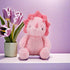 3-5, 9" VANLINNY Dinosaur Stuffed Animals, Pink Dinosaurs Toy for Kids Cute Triceratops Stuffed Baby Plush, Soft