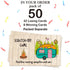 50 Pack Camping Theme Scratch Off Game, Campervan Roaring Campfire Scratch Cards for Baby Shower Birthday Party