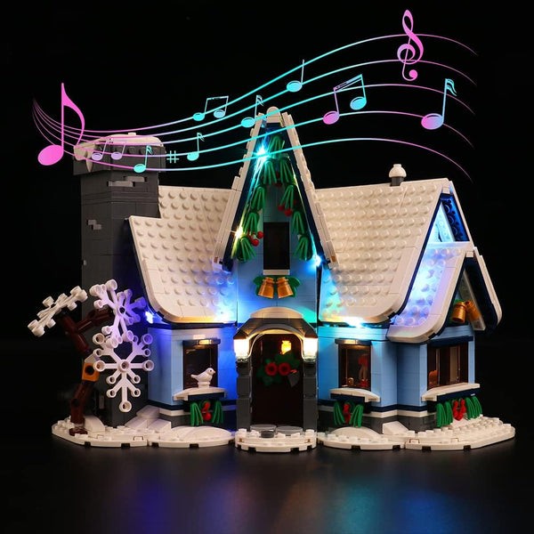 VONADO Led Light Kit for Lego Santa’s Visit 10293 Building Set, Decoration Lighting Kit for Lego Christmas Holiday Gift