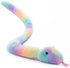 The Petting Zoo Snake Stuffed Animal Plushie, Ombrez Rainbow Snake Plush Toy, 54 inches