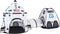 JOYIN White Rocket Ship Pop Up Play Tent - Kids Indoor Outdoor Spaceship Tent Set with Tunnel and Playhouse