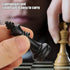 Standard Chess Pieces, 32 International Tournament Chessmen Replacement Set, Black and White