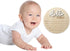 LZEDIRA 5.9 Inch Baby Announcement Sign, Wooden Hello World Newborn Welcome Sign, Birth Announcement Sign for Hospital