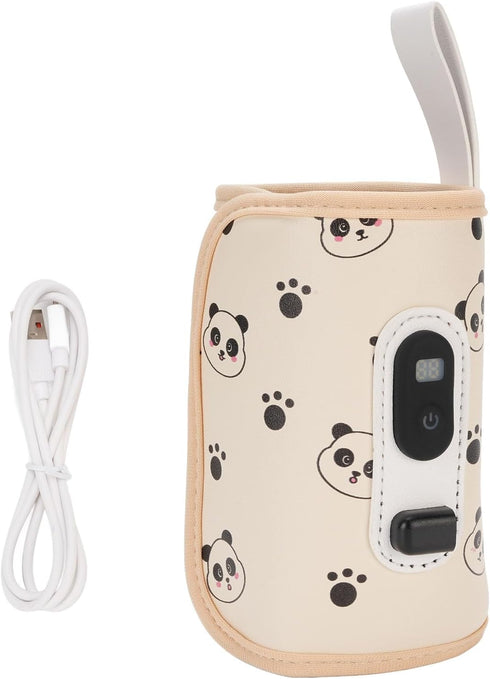 LED Display Temperature Control Baby Bottle Milk Warmer with USB Fast Heating Portable Versatile Design for Breastmilk