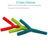 Teether Tubes for Babies 3-6 Months, 3 Pack Silicone Hollow Chew Tube Toy for Autistic Children, Y Shape