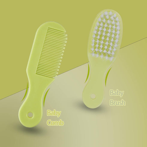 ZELIN 8 1 YE Baby Grooming Kit, in Baby Hair Brush/Nail Clipper/Nose Cleaner/Finger Toothbrush/Nail Scissors/Manicure