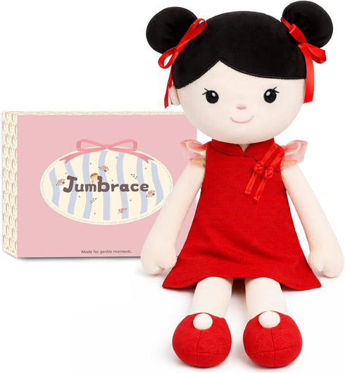 Soft Baby Doll Toys,16inch Baby Rag Doll for Girls Birthday Gifts Cuddly