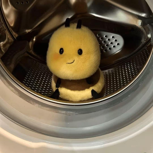 RHHSSE Partners(8 inch) Chubby Smiling Bee Plush, Lucky Soft Bumblebee Plush Toy, Cute Bee Stuffed Animal, The Best