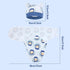 2 Pack Cinaci Adjustable Soft Cotton Blend Newborn Baby Receiving Swaddle Blankets Sleep Sacks with Nursery Hats Caps