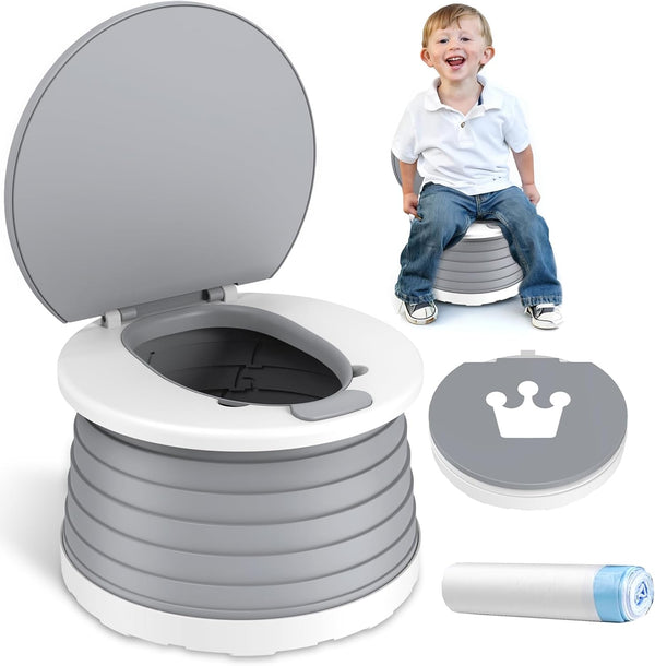Portable Potty for Toddler Travel Foldable Potty Seat for Toddler Training Toilet