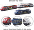 Set Set Pack 3 OTONOPI Toy Train High Speed Locomotive Engine Die Cast Model Car Sliding Linked Subway Bullet Train