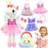 BOLZRA Ballerina Unicorn Toys for Girls Age 4-6, Unicorn Stuffed Animal Dolls Playset,