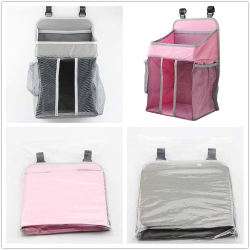 Pink Hanging Diaper Organizer - Nursery Storage Solution
