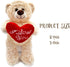 ''I Love You'' White Teddy Bear with Heart Plush Toy, Soft Stuffed Animal Gift for Mom Dad Anniversary