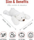 Niuniu Daddy 20" Polar Bear Weighted Stuffed Animal, Large White Plush Toy Pillow for Kids Adults