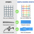 Gentle Booms Sports Climbing Cargo Net for Kids, 3.8X4.4ft with 7.1 X 7.1 inches Small Grid for Ninja Warrior Course