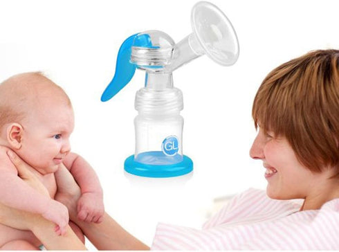GLAND BPA-Free Manual Breast Pump - Nursing Essential in Blue