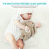 BEREST Baby Sleep Soother Bedtime Bunny with Starry Projector Night Light, Plush Stuffed Animal for Newborn Infants