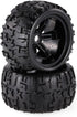 Goolsky 2pcs 3.6 Inch Monster Truck Wheel Rim and Tire for 1/8 Traxxas HSP HPI E-MAXX Savage Flux RC Car