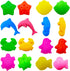 FRIMOONY 45 PCS Plastic Dough Tools with Various Animal Molds and Rolling Pins