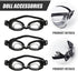 Toyvian 4Pcs Miniature Swimming Goggles Dollhouse Swim Goggle Accessories for Kids