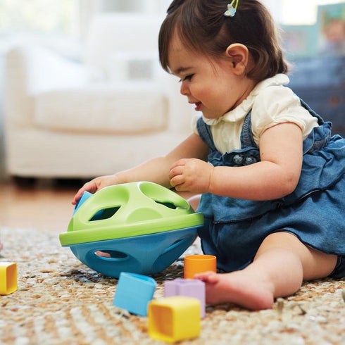 Green/Blue Green Toys Shape Sorter for 6 months +