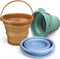 Dilabnba Collapsible Beach Buckets Set Toys, Easter Eggs Buckets, 3PCS 2.5 L